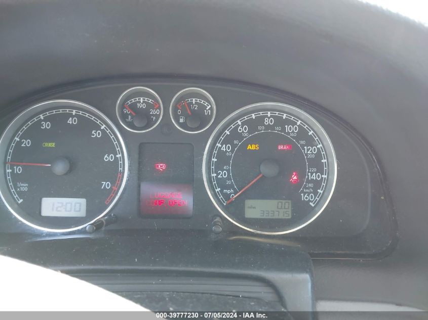 2004 Volkswagen Passat Gl VIN: WVWMD63B64P040702 Lot: 39777230