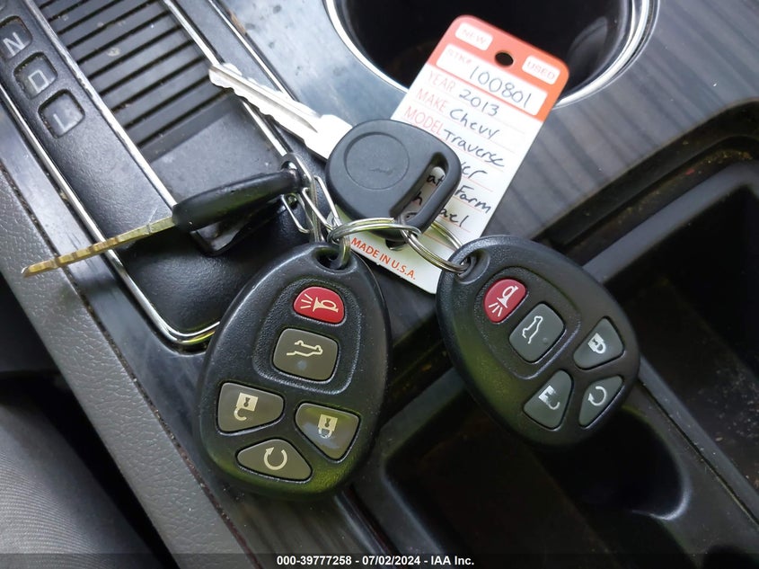 2013 Chevrolet Traverse Ltz VIN: 1GNKVLKD0DJ237638 Lot: 39777258