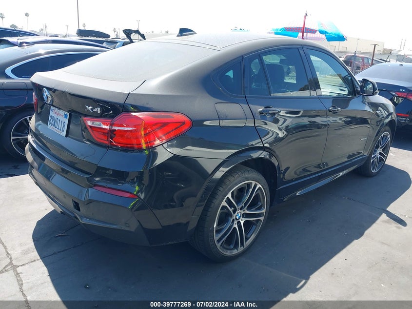 2018 BMW X4 xDrive28I VIN: 5UXXW3C54J0Y65964 Lot: 39777269