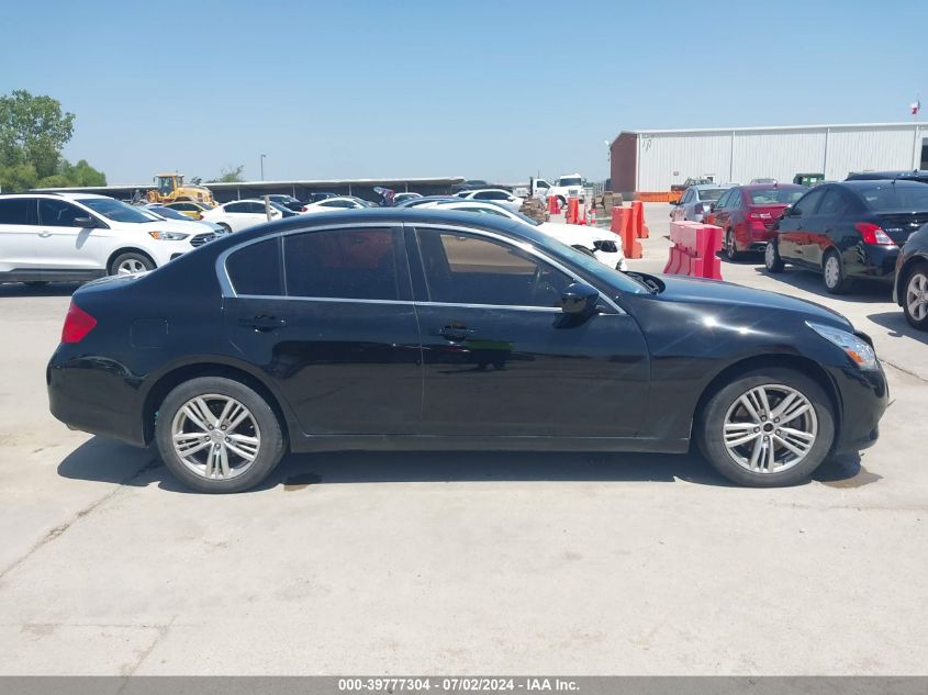 2012 Infiniti G37X VIN: JN1CV6ARXCM977578 Lot: 39777304