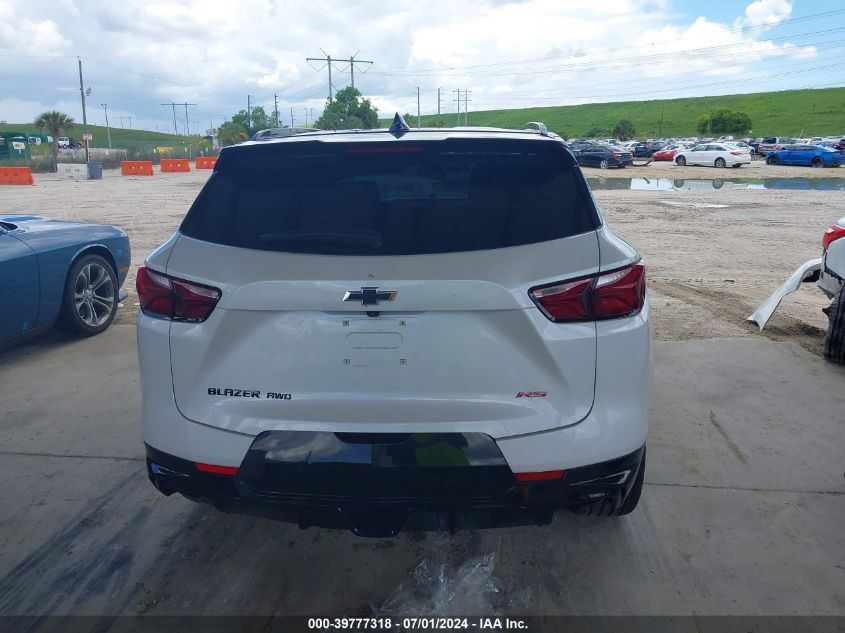 2022 Chevrolet Blazer Awd Rs VIN: 3GNKBKRS2NS166868 Lot: 39777318