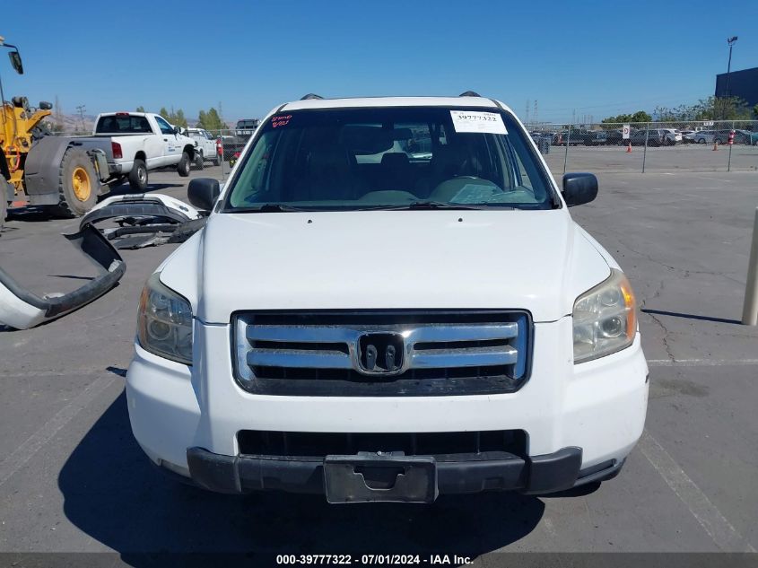 2006 Honda Pilot Ex-L VIN: 2HKYF18756H548189 Lot: 39777322