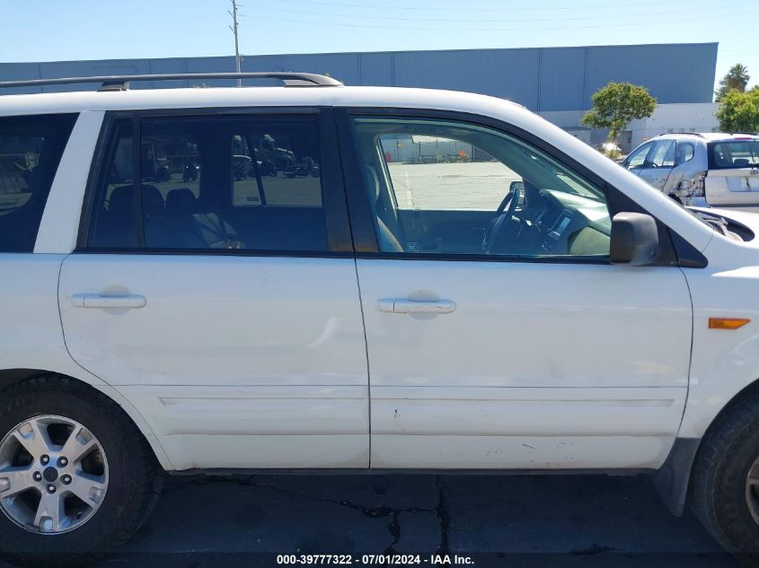 2006 Honda Pilot Ex-L VIN: 2HKYF18756H548189 Lot: 39777322