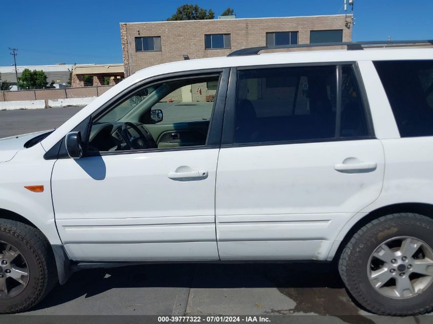 2006 Honda Pilot Ex-L VIN: 2HKYF18756H548189 Lot: 39777322