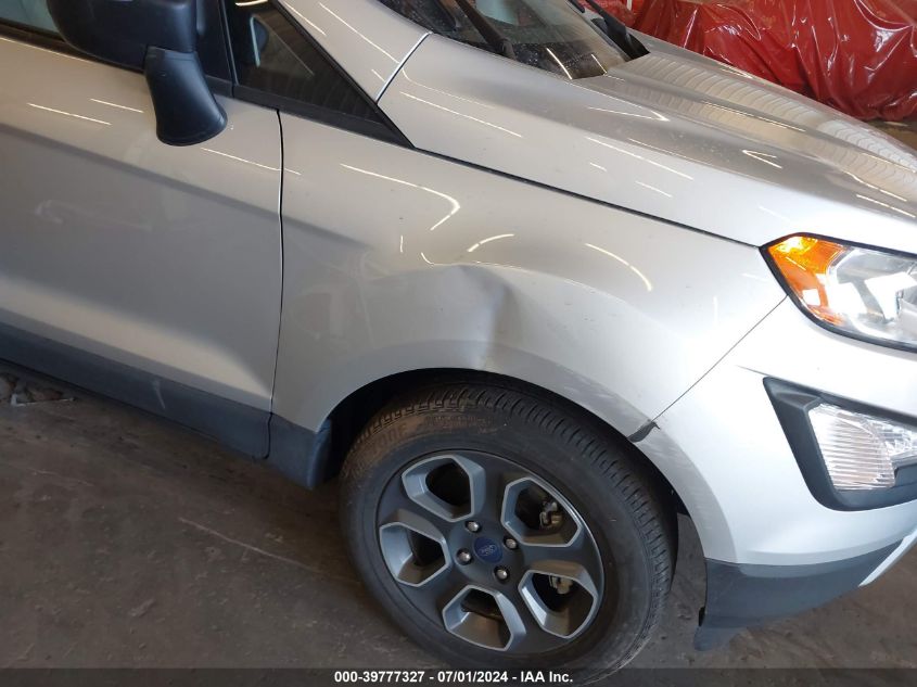 2021 Ford Ecosport S VIN: MAJ6S3FL9MC451459 Lot: 39777327