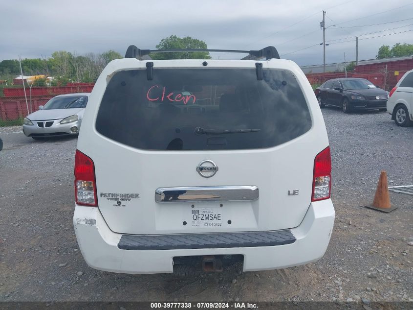 2006 Nissan Pathfinder Le VIN: 5N1AR18U46C646913 Lot: 39777338