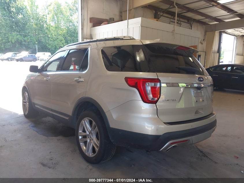 VIN 1FM5K8F84HGA00111 2017 FORD EXPLORER LIMITED