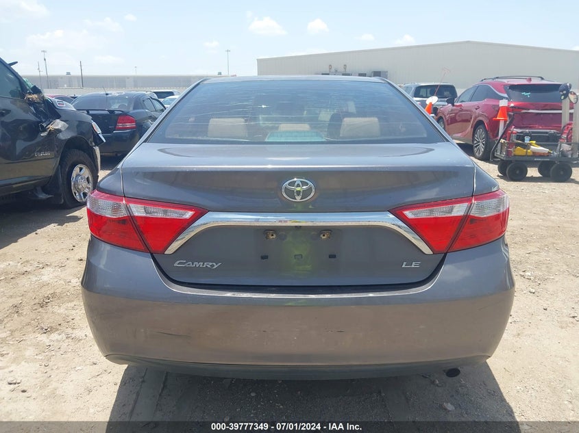 2015 Toyota Camry Le VIN: 4T4BF1FK8FR515613 Lot: 39777349