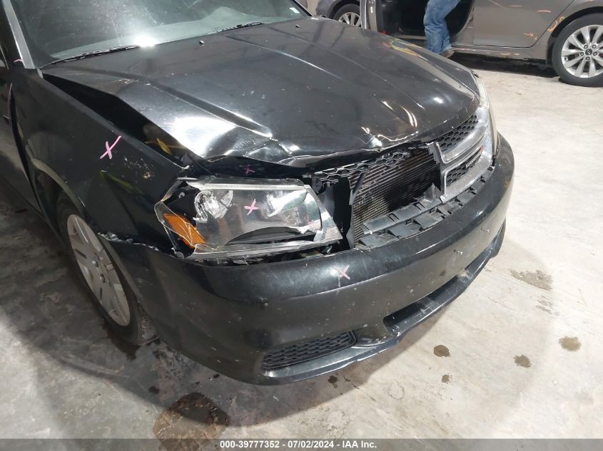 2014 Dodge Avenger Se VIN: 1C3CDZAB9EN138835 Lot: 39777352