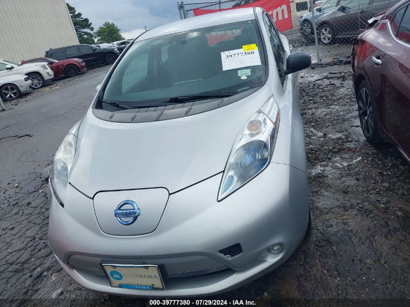 2013 Nissan Leaf S VIN: 1N4AZ0CP2DC416791 Lot: 39777380