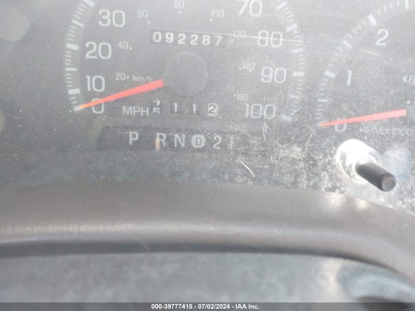 1997 Ford F-150 Lariat/Standard/Xl/Xlt VIN: 1FTDF17W1VKD75777 Lot: 39777415