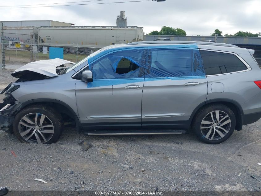 2016 Honda Pilot Elite VIN: 5FNYF6H00GB014288 Lot: 39777437