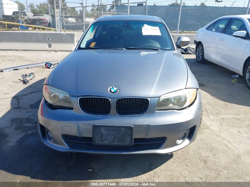 2012 BMW 128I VIN: WBAUP9C53CVL91013 Lot: 39777448