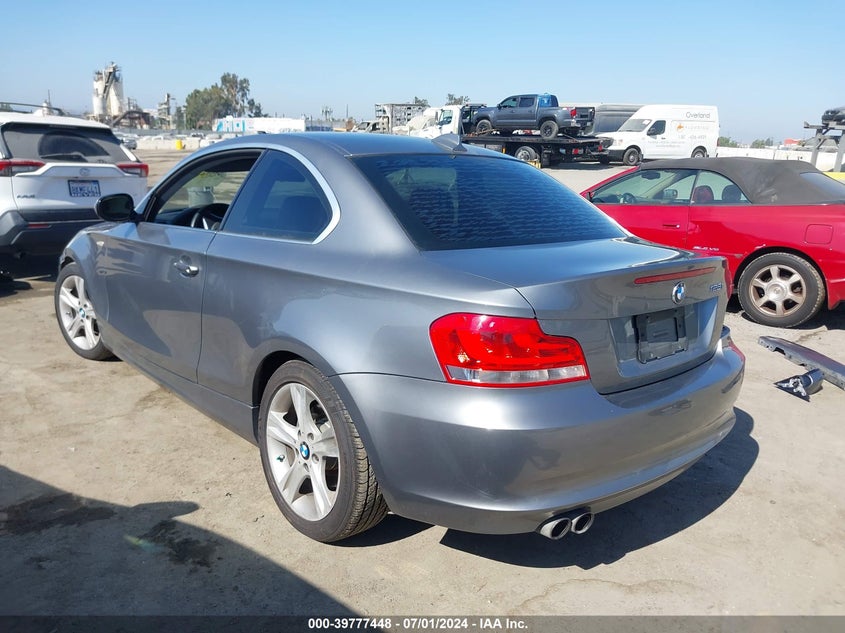 2012 BMW 128I VIN: WBAUP9C53CVL91013 Lot: 39777448