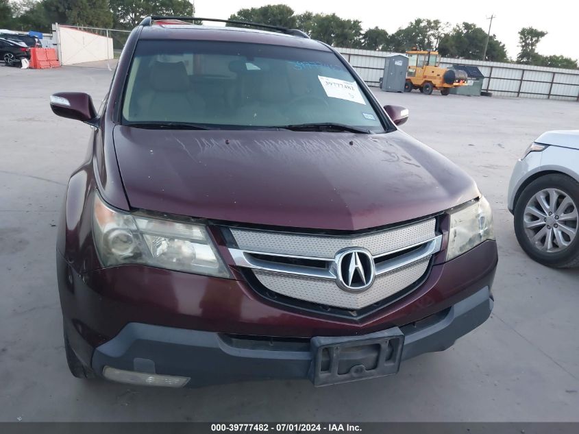 2007 Acura Mdx Technology Package VIN: 2HNYD28407H504381 Lot: 39777482