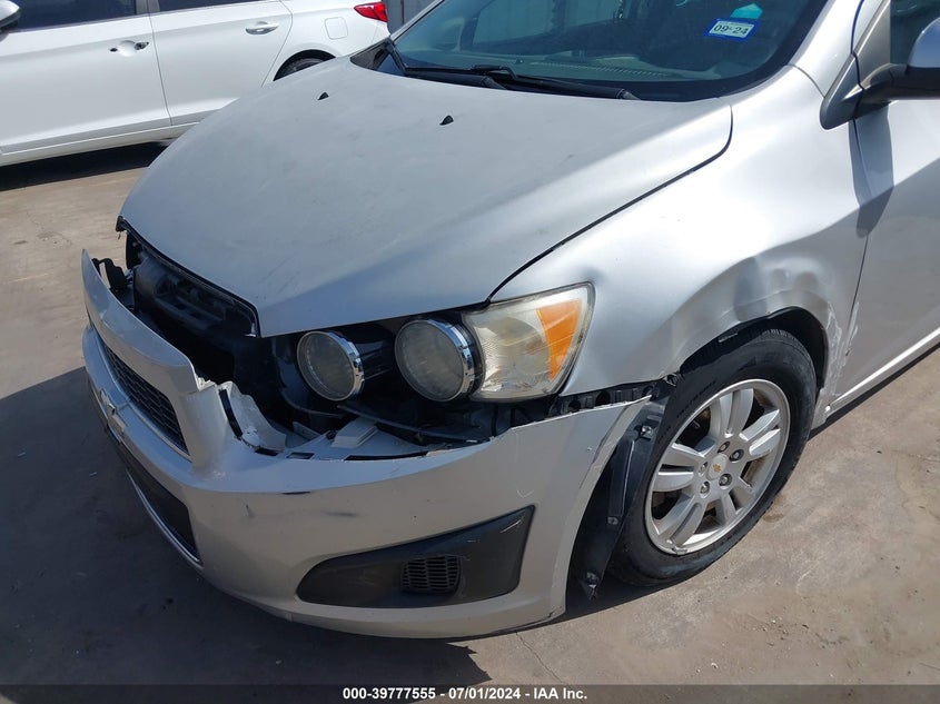 2012 Chevrolet Sonic 2Lt VIN: 1G1JC6SH4C4134999 Lot: 39777555