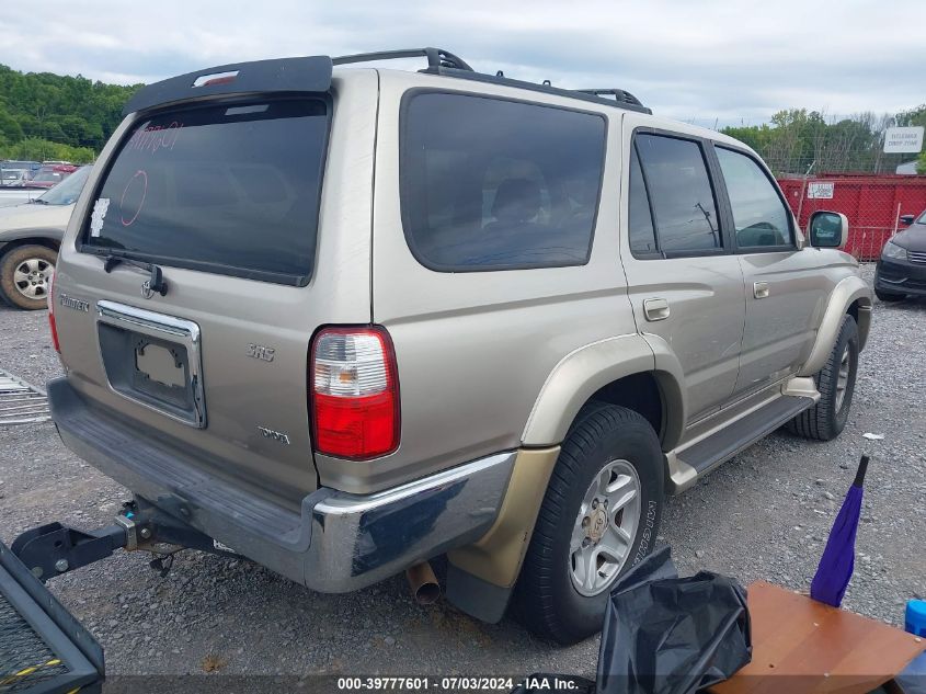 2002 Toyota 4Runner Sr5 V6 VIN: JT3GN86R020249135 Lot: 39777601