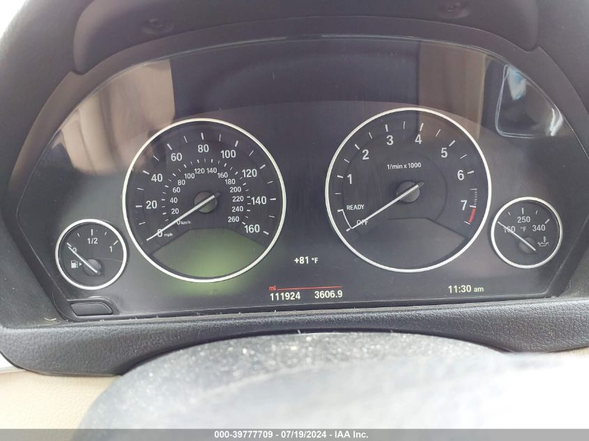 2015 BMW 328I VIN: WBA3A5G51FNS88709 Lot: 39777709