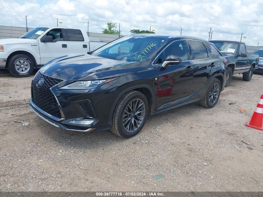 2022 Lexus Rx 350 F-Sport VIN: 2T2YZMDA4NC316366 Lot: 39777716