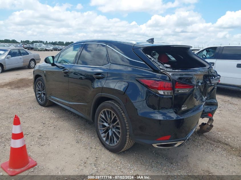 2022 Lexus Rx 350 F-Sport VIN: 2T2YZMDA4NC316366 Lot: 39777716