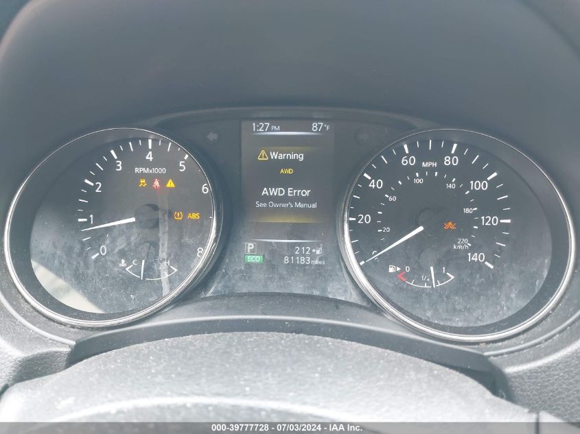 2017 Nissan Rogue Sl VIN: JN8AT2MV8HW285184 Lot: 39777728