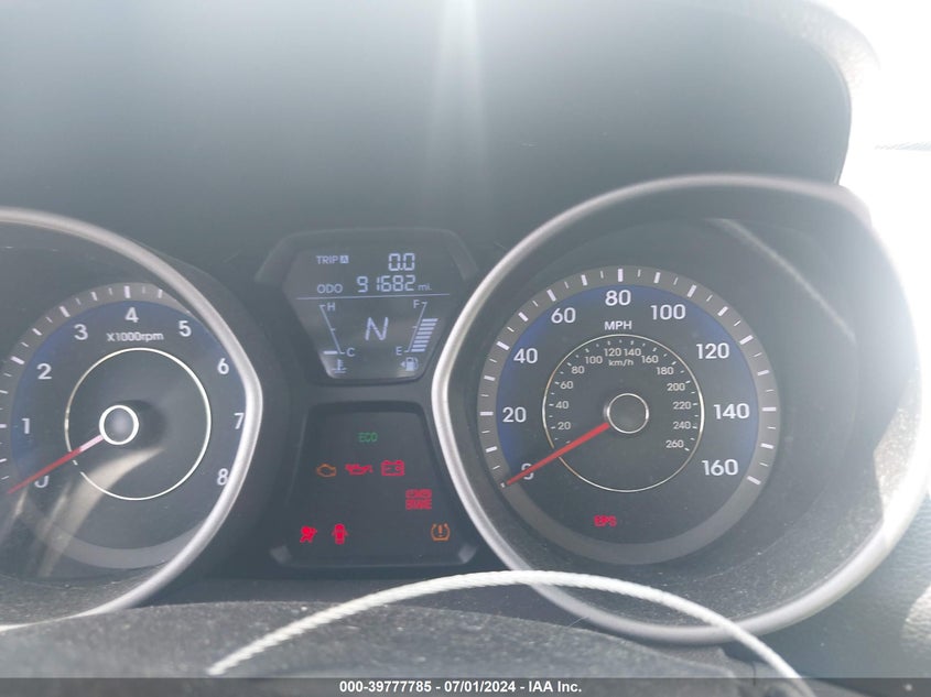 2012 Hyundai Elantra Gls (Ulsan Plant) VIN: KMHDH4AE0CU346165 Lot: 39777785