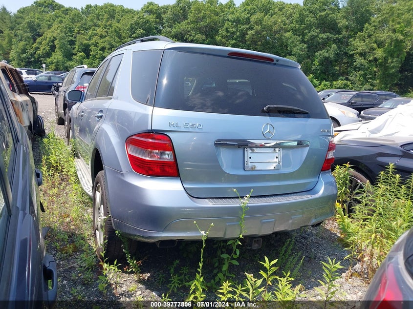 2008 Mercedes-Benz Ml 550 4Matic VIN: 4JGBB72E78A397244 Lot: 39777806