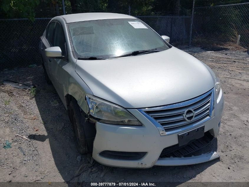 2013 Nissan Sentra Sv VIN: 3N1AB7AP2DL649457 Lot: 39777879