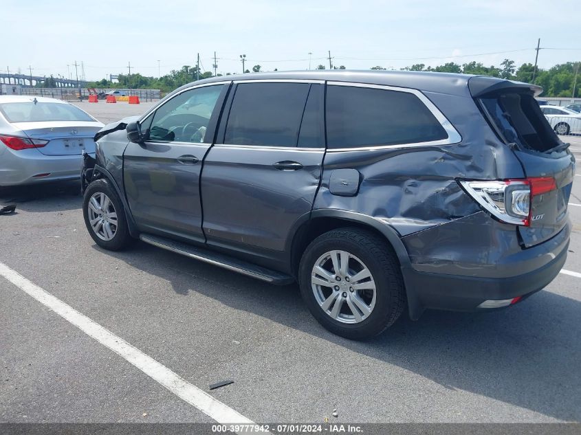 2016 Honda Pilot Lx VIN: 5FNYF5H19GB050421 Lot: 39777942