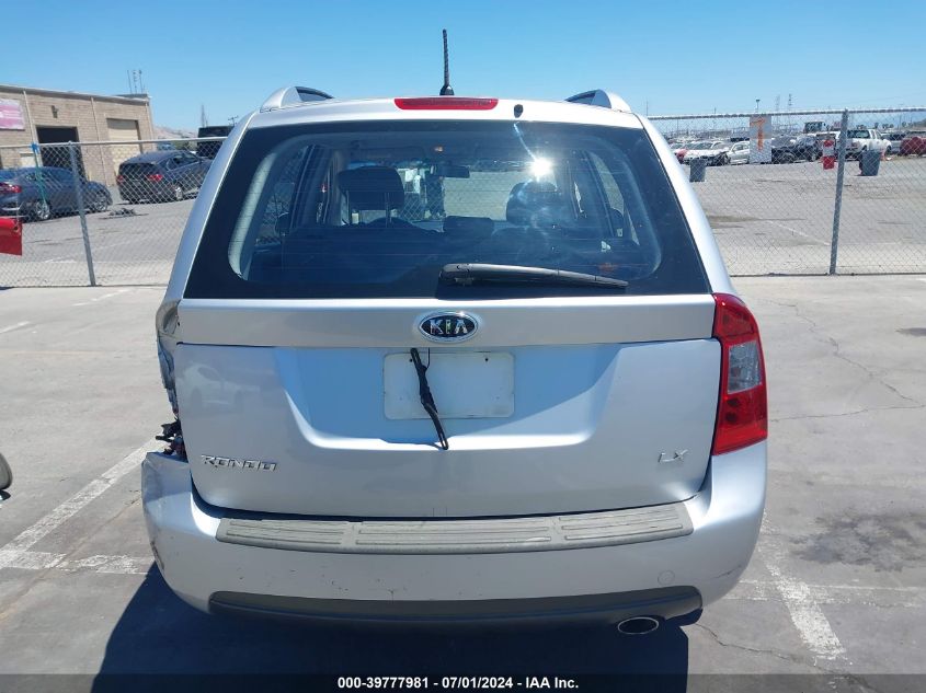 2007 Kia Rondo Lx VIN: KNAFG525X77072396 Lot: 39777981