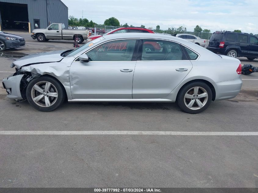 2012 Volkswagen Passat 2.5L Se VIN: 1VWBH7A30CC062355 Lot: 39777992