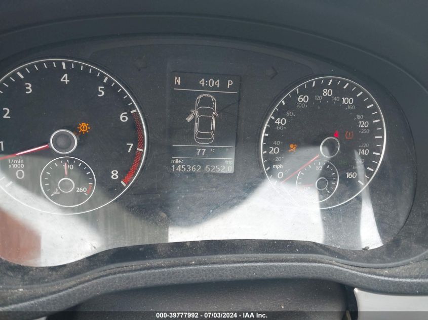 2012 Volkswagen Passat 2.5L Se VIN: 1VWBH7A30CC062355 Lot: 39777992