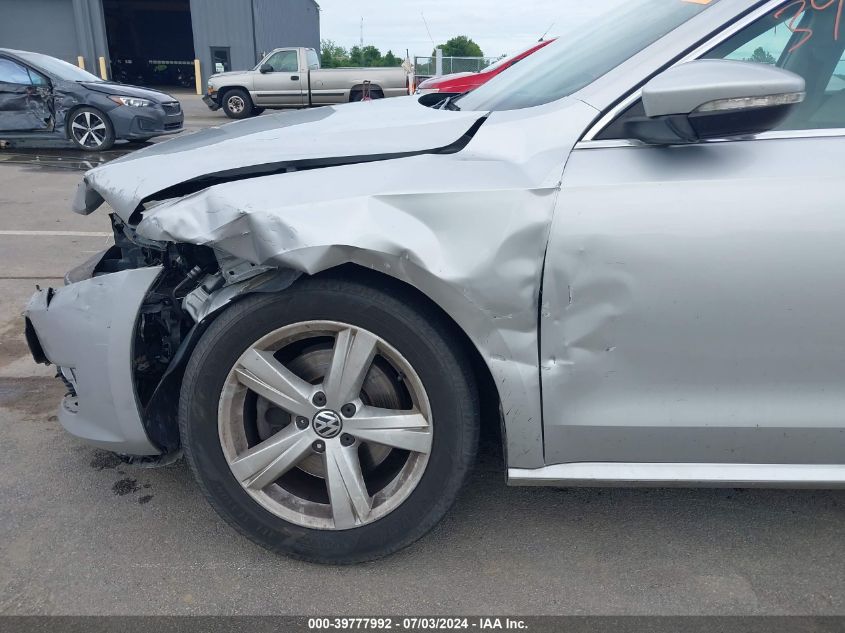 2012 Volkswagen Passat 2.5L Se VIN: 1VWBH7A30CC062355 Lot: 39777992