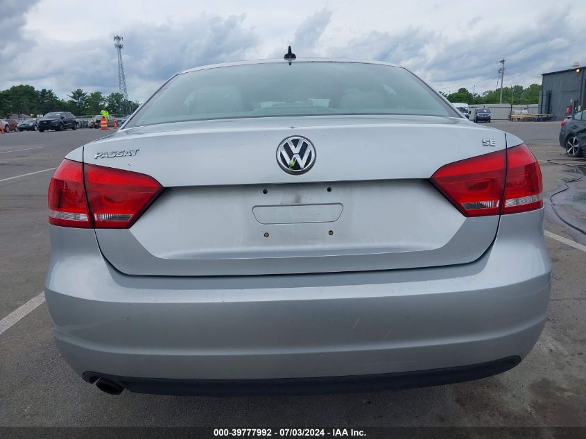 2012 Volkswagen Passat 2.5L Se VIN: 1VWBH7A30CC062355 Lot: 39777992