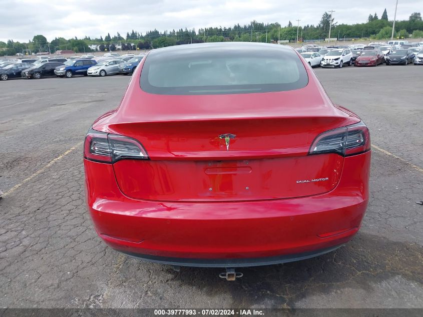 2018 Tesla Model 3 Long Range/Performance VIN: 5YJ3E1EB4JF085863 Lot: 39777993