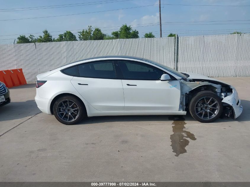 2022 Tesla Model 3 VIN: 5YJ3E1EB0NF161746 Lot: 39777998