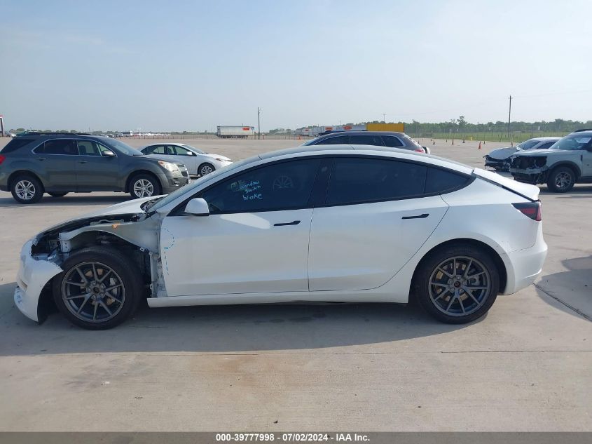 2022 Tesla Model 3 VIN: 5YJ3E1EB0NF161746 Lot: 39777998