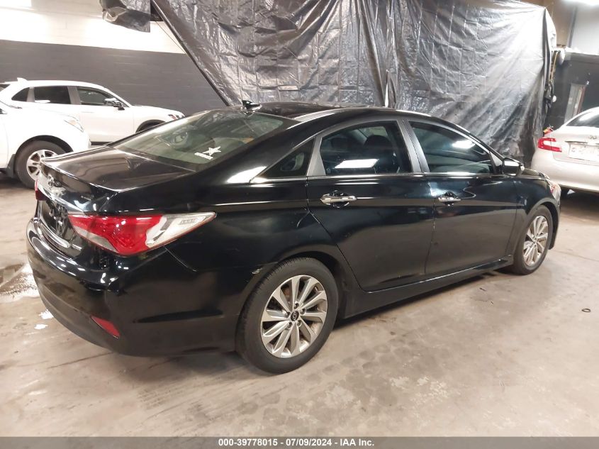 2014 Hyundai Sonata Limited VIN: 5NPEC4AC4EH841617 Lot: 39778015