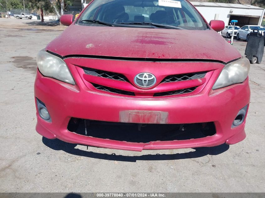 2011 Toyota Corolla S VIN: 2T1BU4EE0BC702918 Lot: 39778040