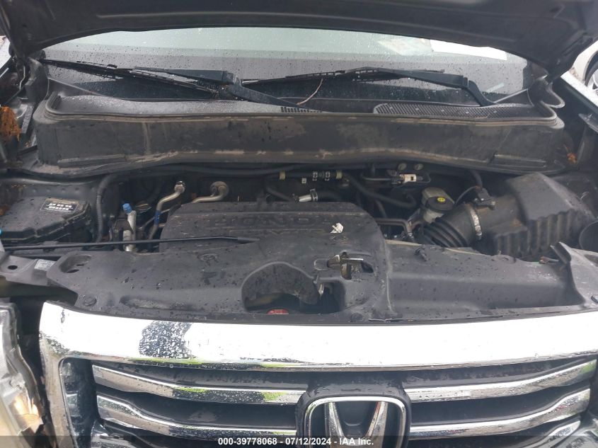 2012 Honda Pilot Touring VIN: 5FNYF4H97CB011238 Lot: 39778068