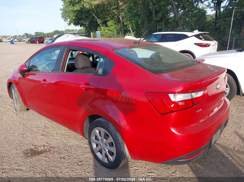 2014 Kia Rio Lx VIN: KNADM4A36E6402127 Lot: 39778069