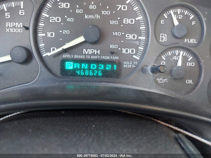 2000 Chevrolet Silverado 1500 Ls VIN: 2GCEC19V5Y1368062 Lot: 39778083