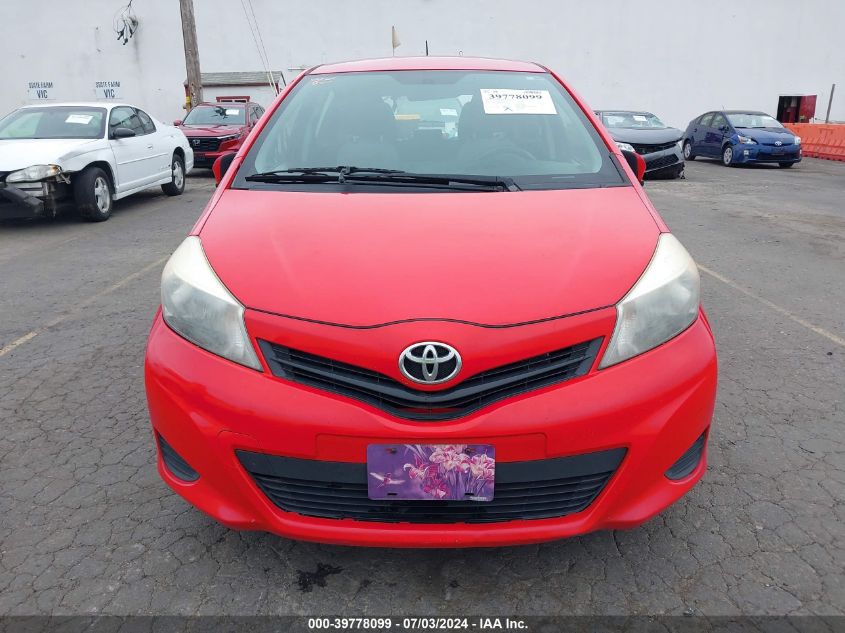 2012 Toyota Yaris L VIN: JTDKTUD38CD528314 Lot: 39778099