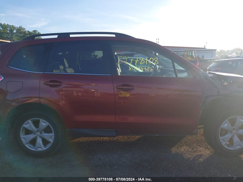 2016 Subaru Forester 2.5I Limited VIN: JF2SJAHC5GH428718 Lot: 39778108