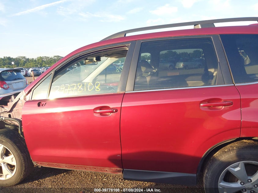 2016 Subaru Forester 2.5I Limited VIN: JF2SJAHC5GH428718 Lot: 39778108