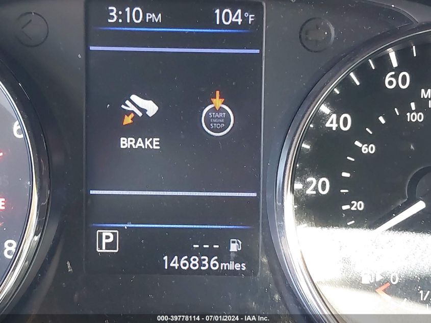 2018 Nissan Rogue Sv VIN: KNMAT2MT9JP539527 Lot: 39778114