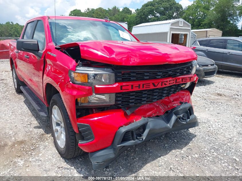 2021 Chevrolet Silverado 1500 2Wd Short Bed Custom VIN: 1GCPWBEH0MZ154782 Lot: 39778121