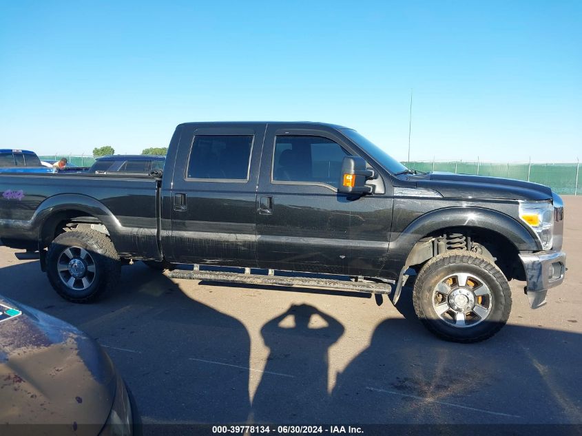 2013 Ford F-250 Lariat VIN: 1FT7W2B68DEB87040 Lot: 39778134