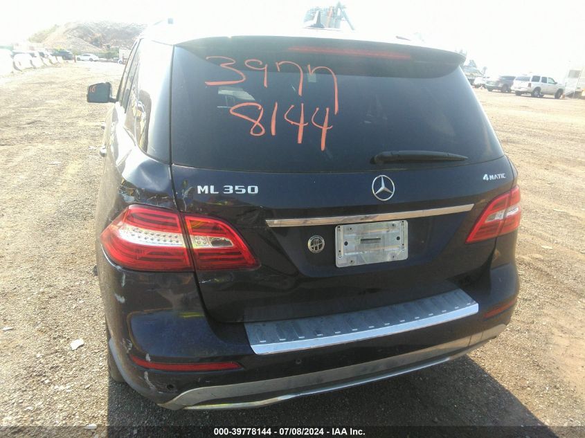 2012 Mercedes-Benz Ml 350 4Matic VIN: 4JGDA5HB7CA033556 Lot: 39778144