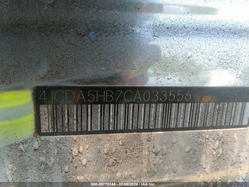 2012 Mercedes-Benz Ml 350 4Matic VIN: 4JGDA5HB7CA033556 Lot: 39778144